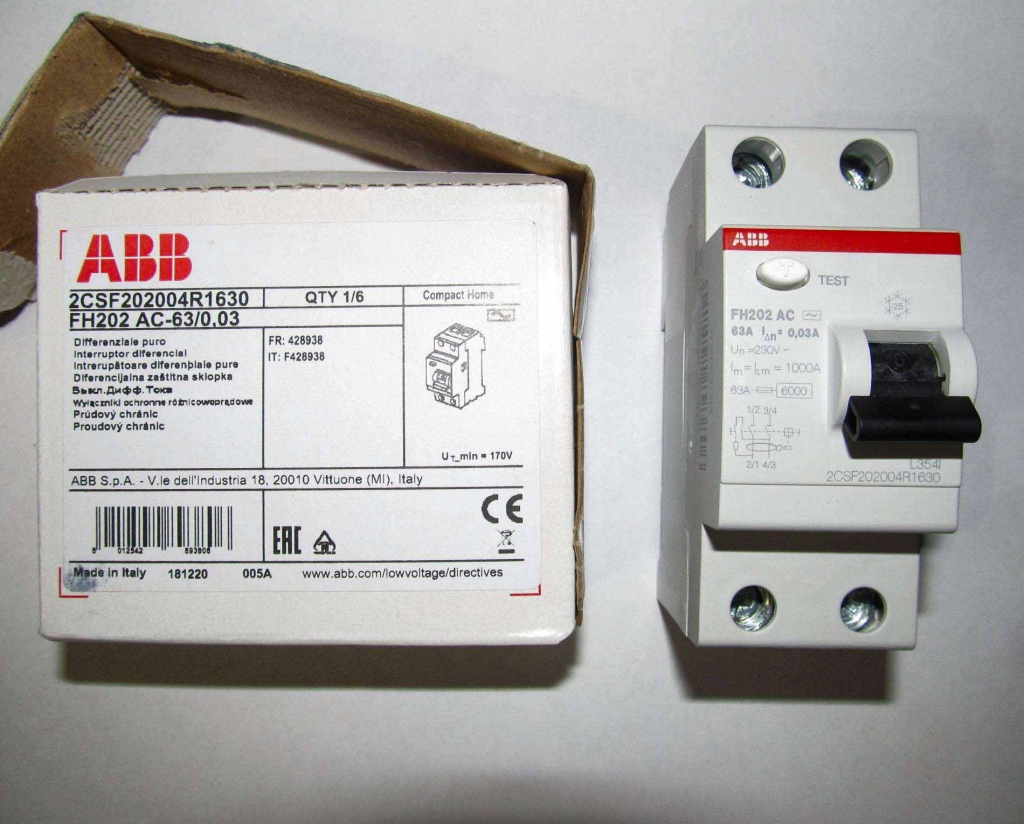 Купить УЗО ABB в Москве – выгодные цены в «Электро Проф»